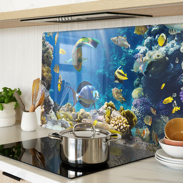 Glas schneidebrett Die Unterwasserwelt des Korallenriffs