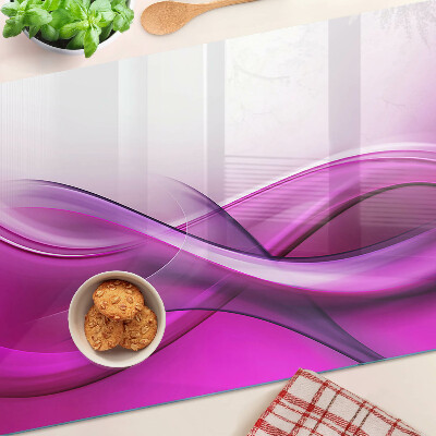 Glas schneidebrett Wellen in Rosatönen