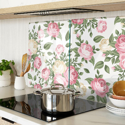 Schneidebrett mit Rosenmuster