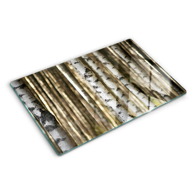 Schneidebrett Weiße Birken im Wald