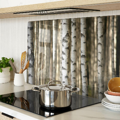 Schneidebrett Weiße Birken im Wald