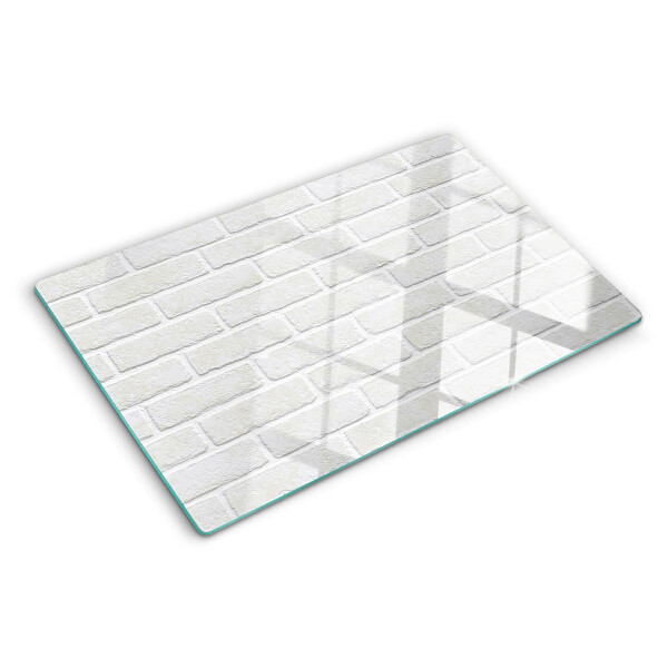 Schneidebrett glas Ziegelmauer