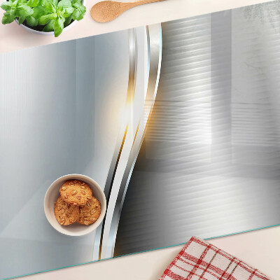 Glas schneidebrett Abstraktes Muster mit Linien