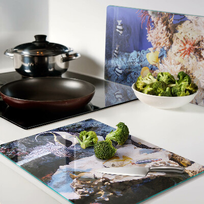 Schneidebrett Unterwasserwelt mit Fischen