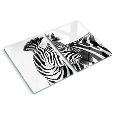 Schneidebrett Zebra mit schwarz-weißen Streifen