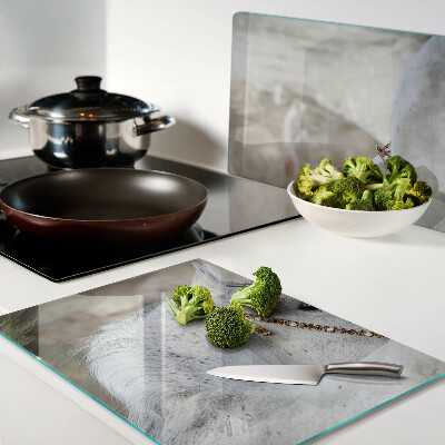 Schneidebrett Glas mit Motiv weißes junges Pferd