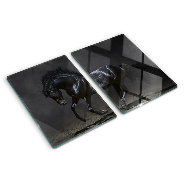 Glas-Schneidebrett mit Motiv 