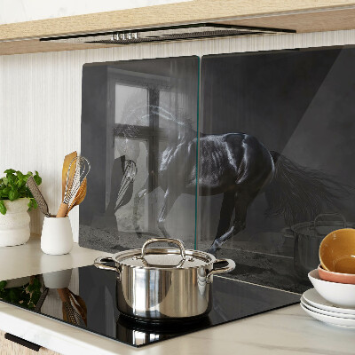 Glas-Schneidebrett mit Motiv 