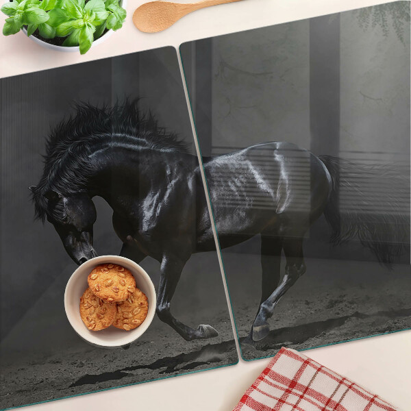 Glas-Schneidebrett mit Motiv 