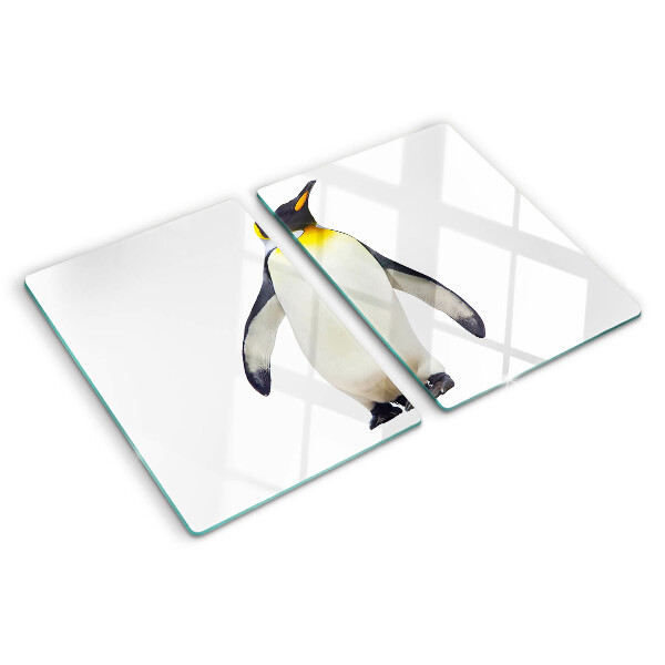 Schneidebrett glas Pinguin auf dem Eis
