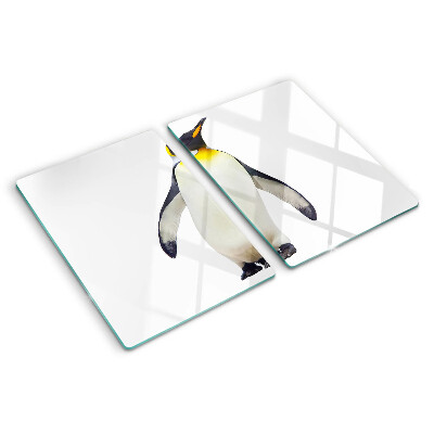 Schneidebrett glas Pinguin auf dem Eis