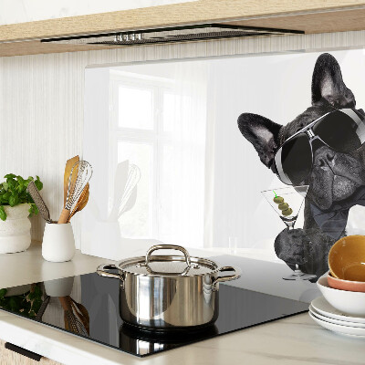 Schneidebrett mit Aufdruck eines Hundes mit Sonnenbrille