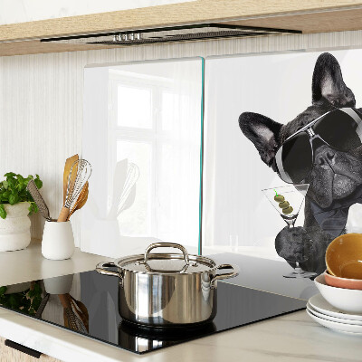 Schneidebrett Hund mit Sonnenbrille