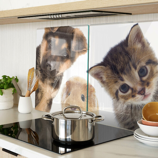 Schneidebrett glas Hunde, Katzen, Kaninchen