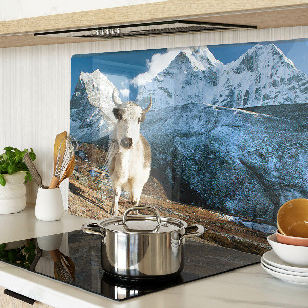 Schneidebrett Kuh in den Bergen