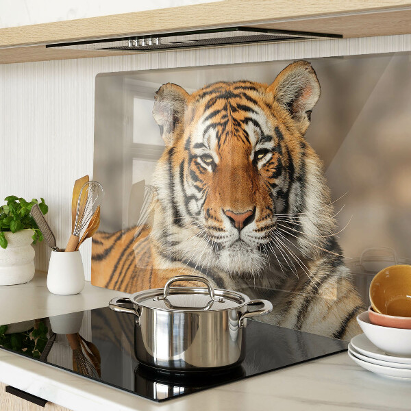 Schneidebrett Ein Tiger in seinem natürlichen Zustand