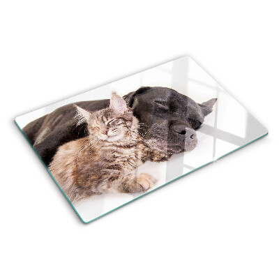 Schneidebrett Glas mit Motiv 