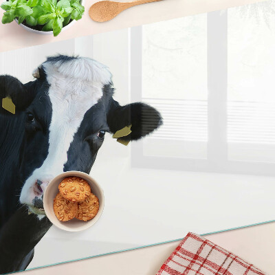 Glas schneidebrett Interessante Kuh