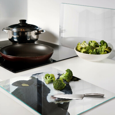 Glas schneidebrett Interessante Kuh