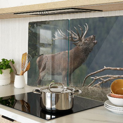 Glas schneidebrett Hirsche in ihrem natürlichen Lebensraum