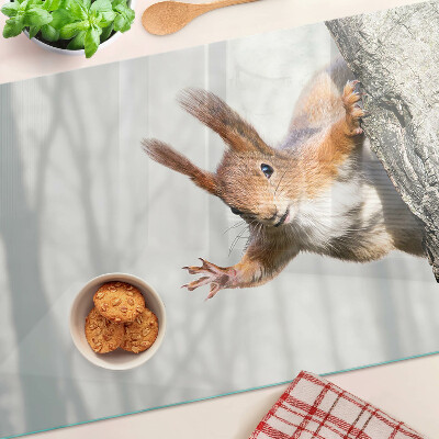Schneidebrett Eichhörnchen auf einem Ast