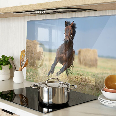 Schneidebrett Ein Pferd auf der Wiese