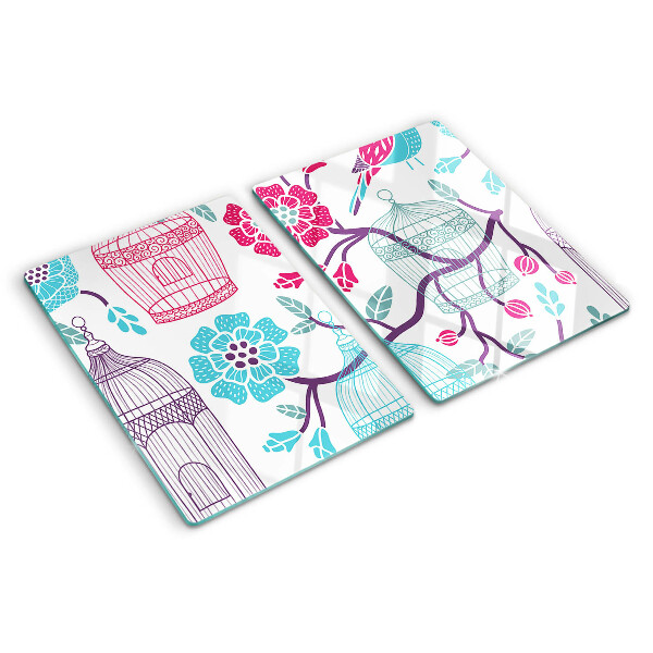 Schneidebrett Vogel- und Blumenkäfige