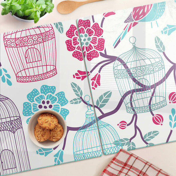 Schneidebrett Vogel- und Blumenkäfige