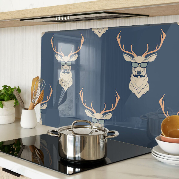 Schneidebrett Rentiere mit Sonnenbrille