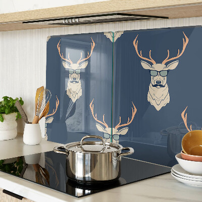 Schneidebrett mit Rentier-Motiv und Sonnenbrille