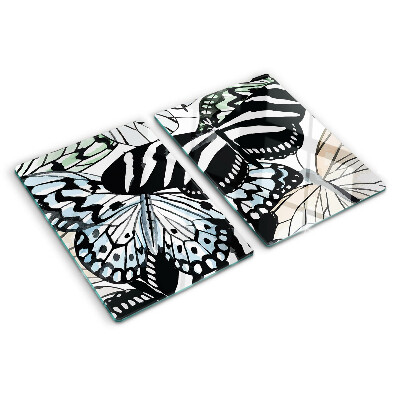 Schneidebrett glas Schmetterlingsmotiv in verschiedenen Farben