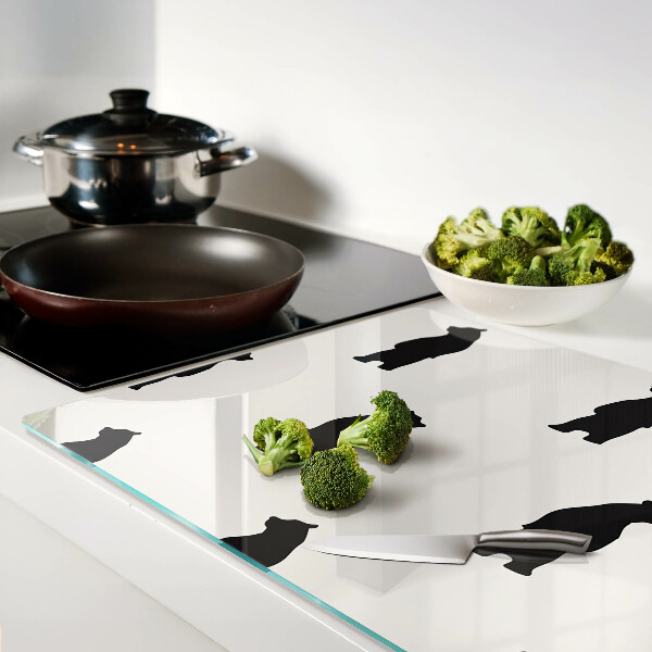 Schneidebrett Silhouetten von Bären