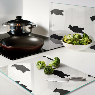 Schneidebrett Silhouetten von Bären