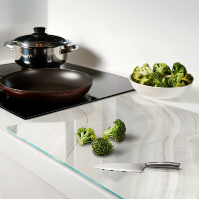 Schneidebrett Marmor mit Goldfäden