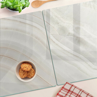 Schneidebrett Marmor mit Goldfäden