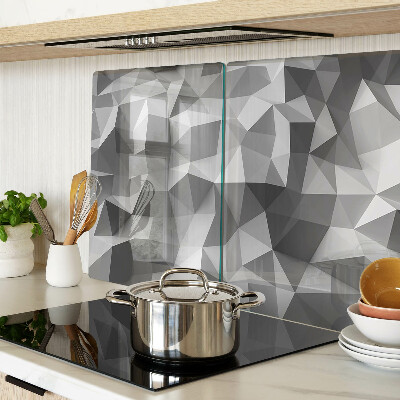 Glas Schneidebrett mit abstraktem geometrischem Muster