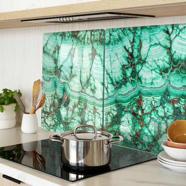 Schneidebrett Marmor in Grüntönen