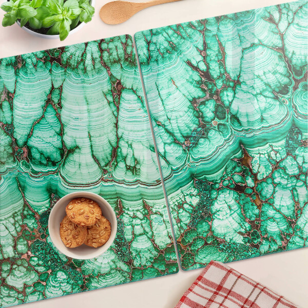 Schneidebrett Marmor in Grüntönen