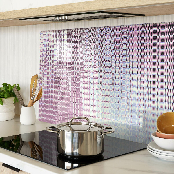 Schneidebrett glas Wellen in Rosatönen