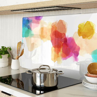 Schneidebrett glas Bunte Wasserfarbenflecken