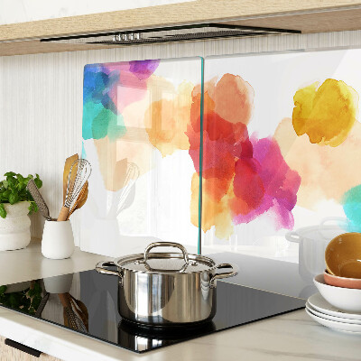 Schneidebrett glas Bunte Wasserfarbenflecken