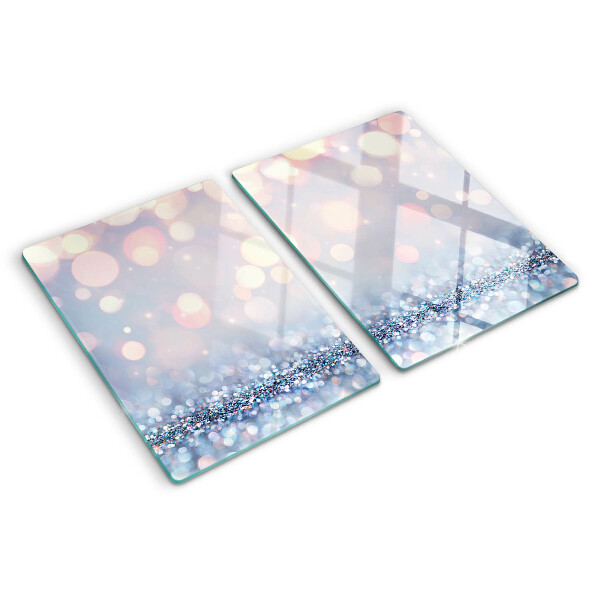 Glas schneidebrett Funkelnde Lichter mit Diamantakzent