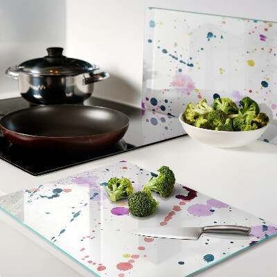 Schneidebrett Abstrakte Farbspritzer