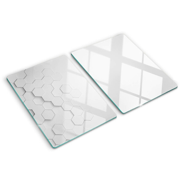 Schneidebrett Sechsecke in Grautönen