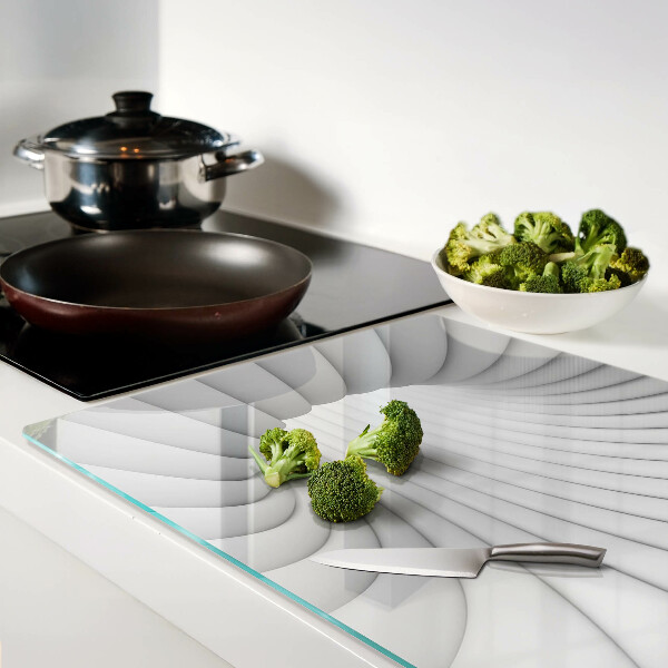 Schneidebrett mit spiralförmiger Maserung im Inneren