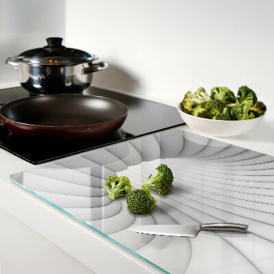 Schneidebrett mit spiralförmiger Maserung im Inneren