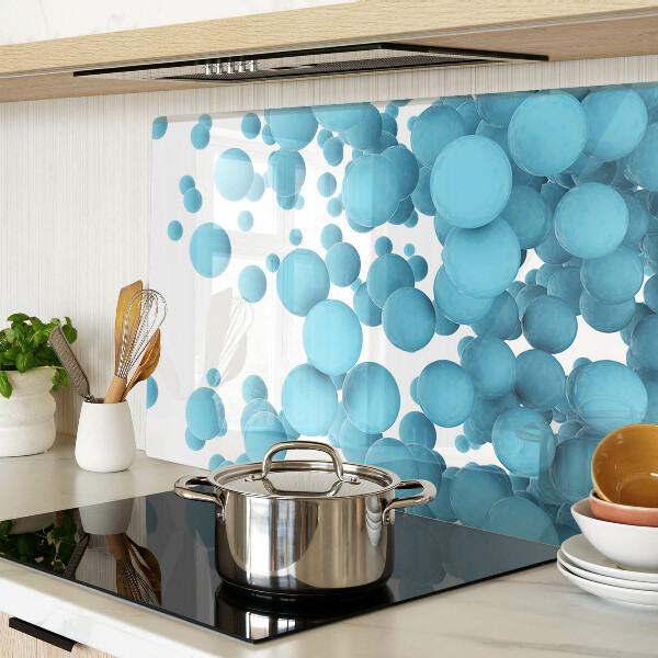 Schneidebrett glas Blasen in Blautönen