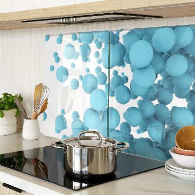 Schneidebrett glas Blasen in Blautönen