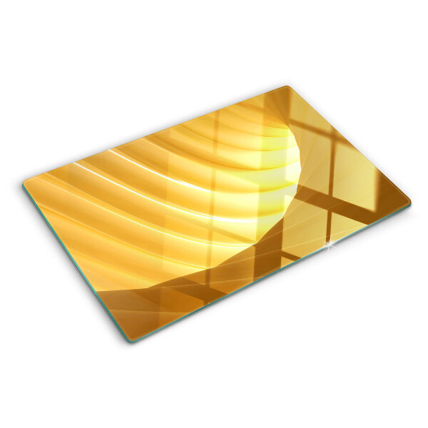 Schneidebrett Goldene Wellen und Fenster