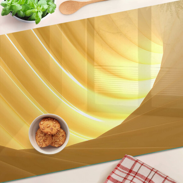 Schneidebrett Goldene Wellen und Fenster